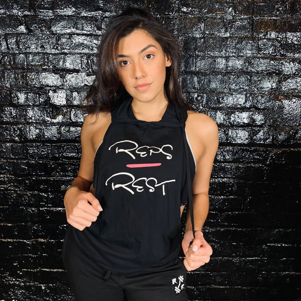 Women's Hooded Stringer - Reps Over Rest