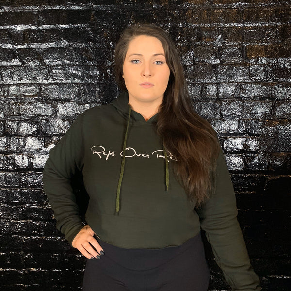 Fleece Lined Crop Hoodies - Reps Over Rest