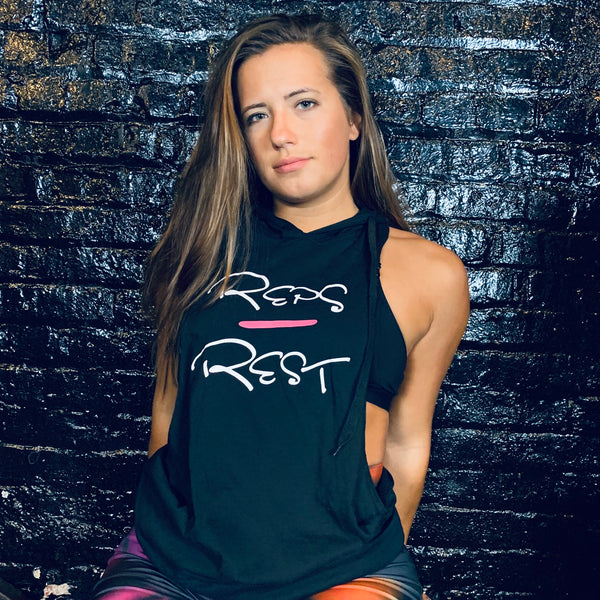 Women's Hooded Stringer - Reps Over Rest