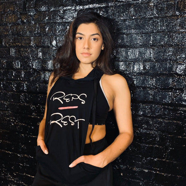 Women's Hooded Stringer - Reps Over Rest