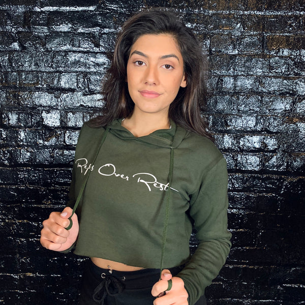 Fleece Lined Crop Hoodies - Reps Over Rest