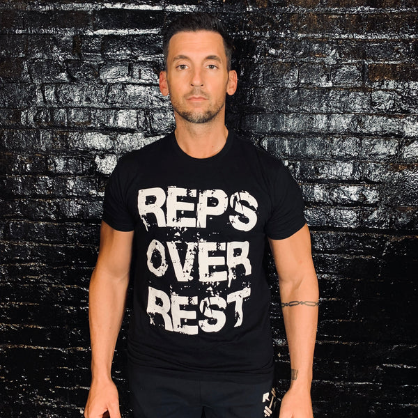100% Cotton Reps Over Rest Graphic Tee - Reps Over Rest