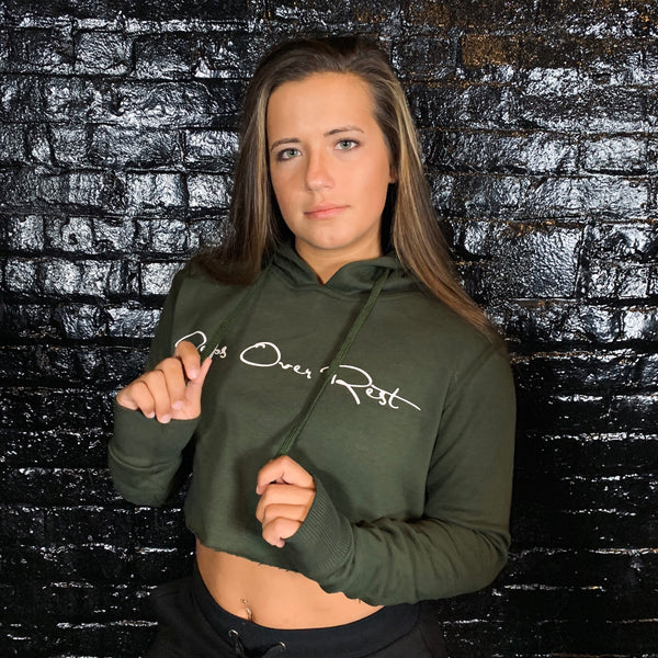 Fleece Lined Crop Hoodies - Reps Over Rest