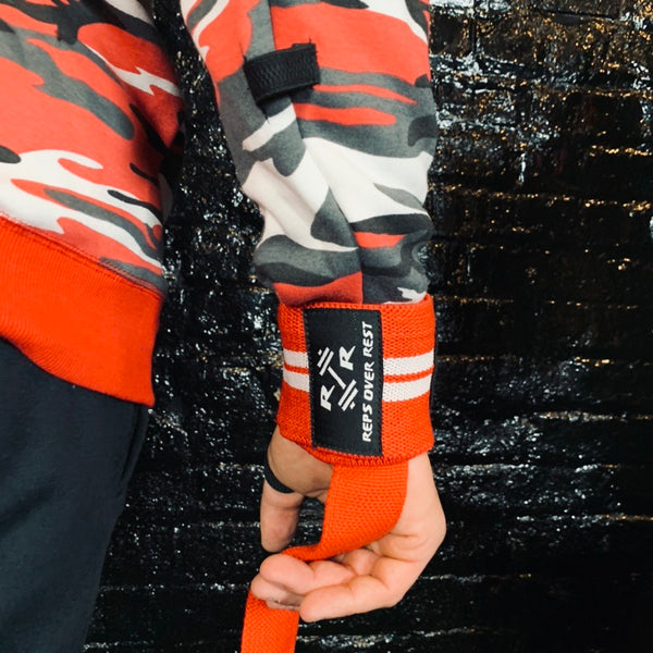 Red Camo Lifting Sweatshirt - Reps Over Rest
