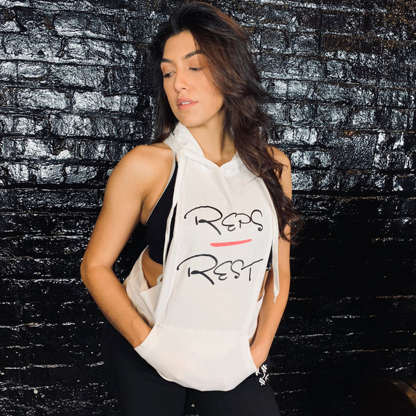Women's Hooded Stringer - Reps Over Rest