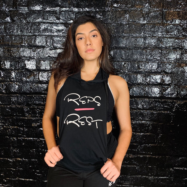 Women's Hooded Stringer - Reps Over Rest