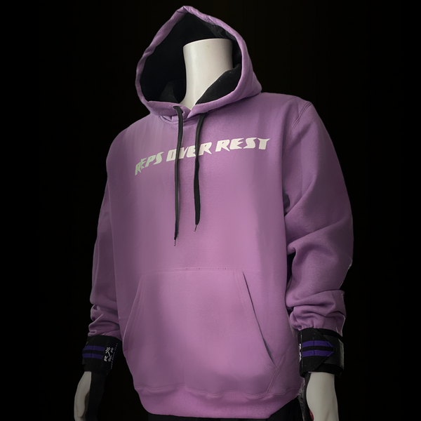 LIMITED EDITION Light Purple & Black Lifting Sweatshirt - Reps Over Rest