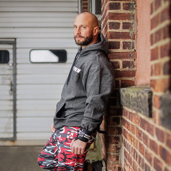 Charcoal Grey & Black Lifting Sweatshirt - Reps Over Rest